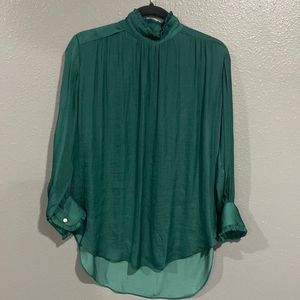Zara woman emerald top S
